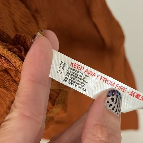 NWT Free People Beach Button Down Shirt XS - Picture 5 of 6